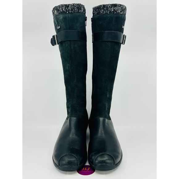 Merrell Women's Martina Waterproof Black Leather Knee High Boots J68624 Size 10 - Picture 2 of 11